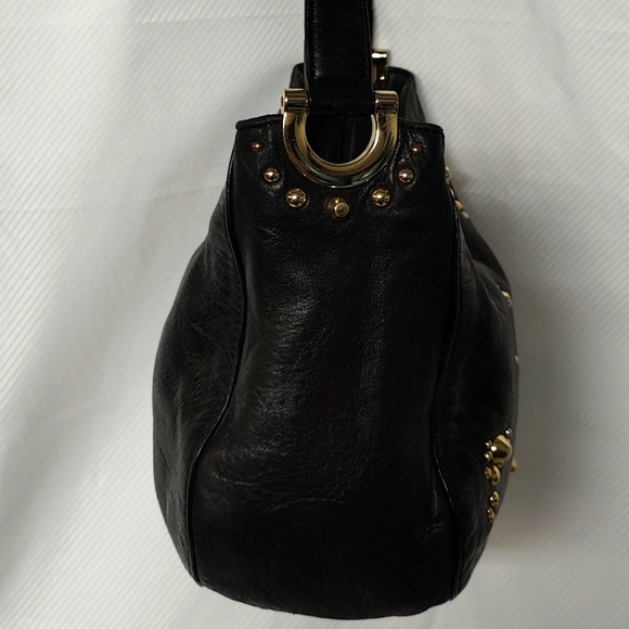 💯 Vintage Juicy Couture 100% SheepSkin Leather Hobo Crossbody - Picture 6 of 11